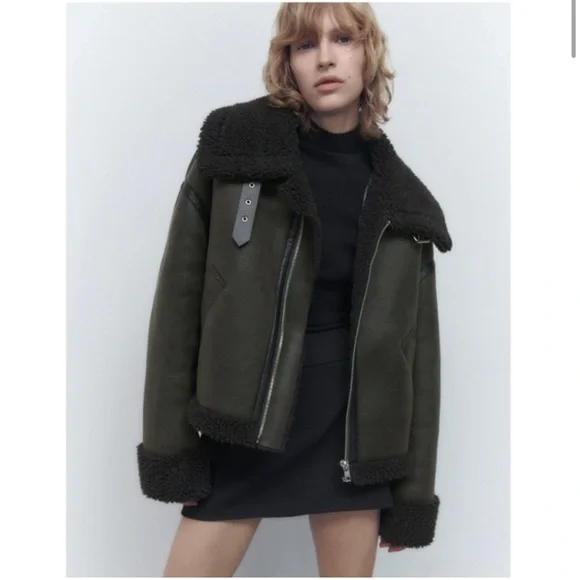 専用ザラジャケットレディース　DOUBLE FACED FUR JACKET Zara double faced jacket NWT Size XS | eBay